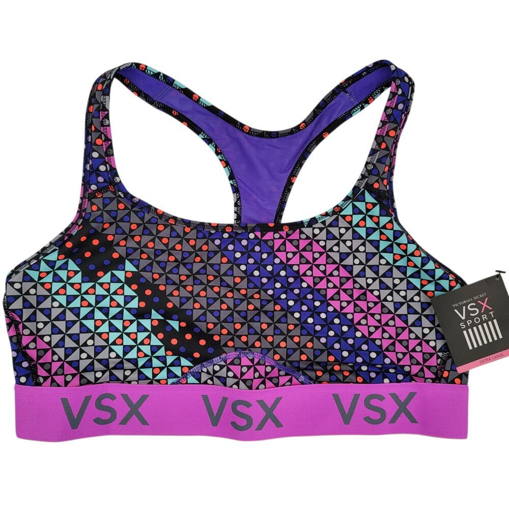 Victoria's Secret SPORT "The Player" Racerback Sport Bra Sz XL NEW 3 pc Bundle - Picture 2 of 16
